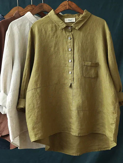 Elegant Langermet Bluse for Kvinner