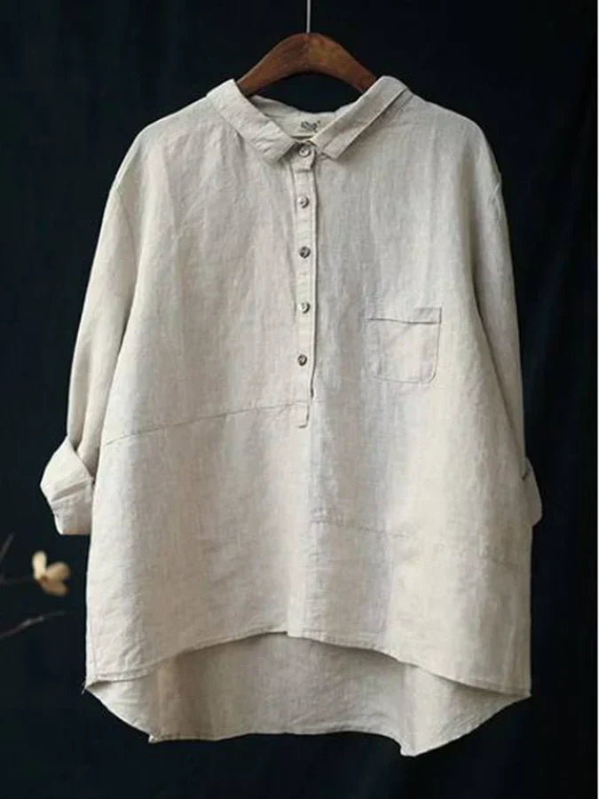 Elegant Langermet Bluse for Kvinner