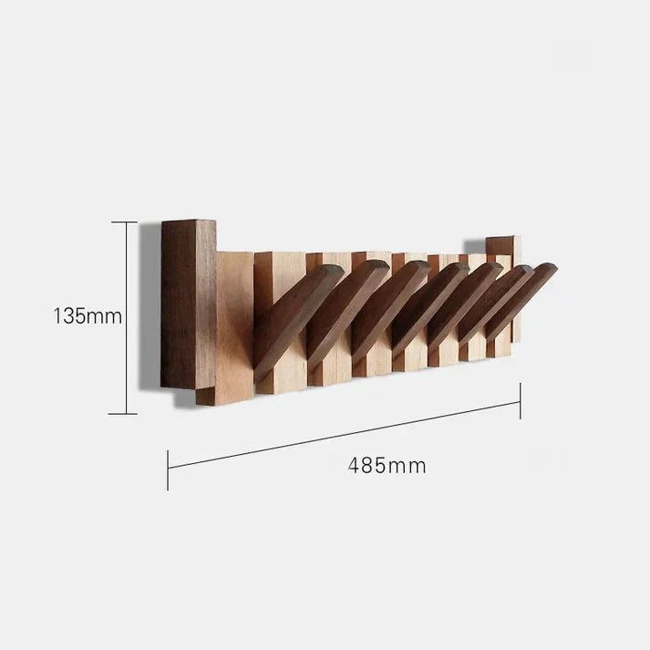 Sustainable wooden coat rack in piano silence