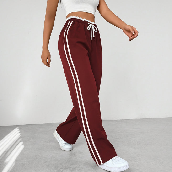Niek | Trendy Sportieve Wide-Leg Broek