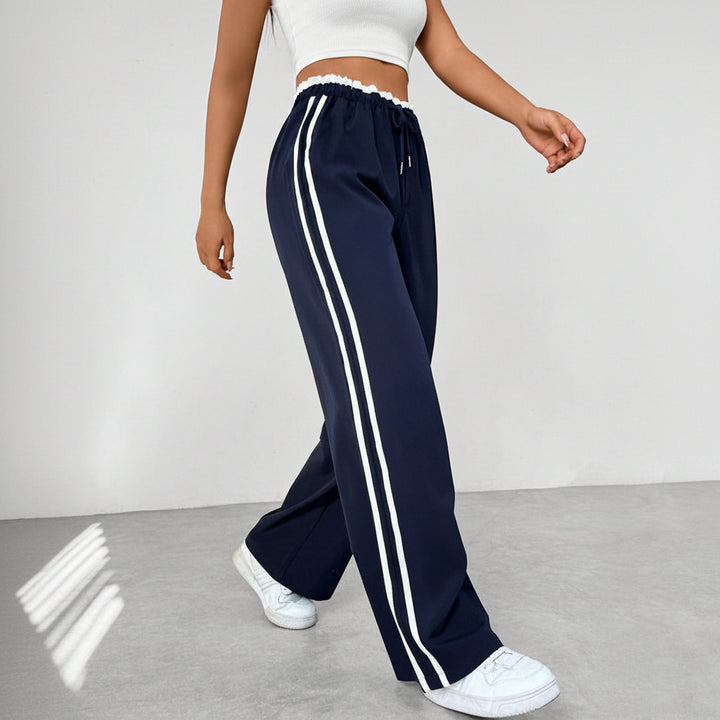 Niek | Trendy Sportieve Wide-Leg Broek