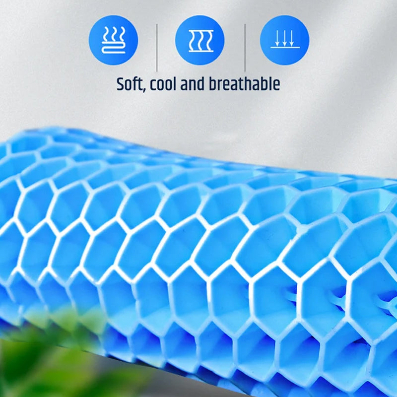 Kjølende gelpute med tredje generasjons bikakestruktur