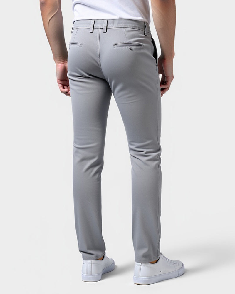Chinosbukse til herre i slim fit for hverdagen og kontoret