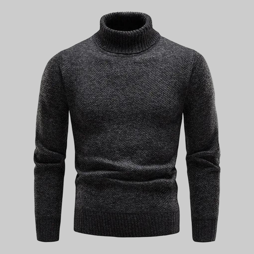 Elegant høyhalset genser – Raffinert design med klassisk appell