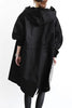 Waterproof, oversized trench coat in mid-length model