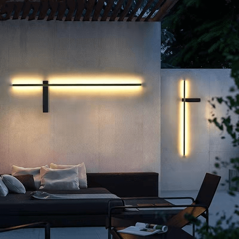 Moderne LED-utendørs vegglampe