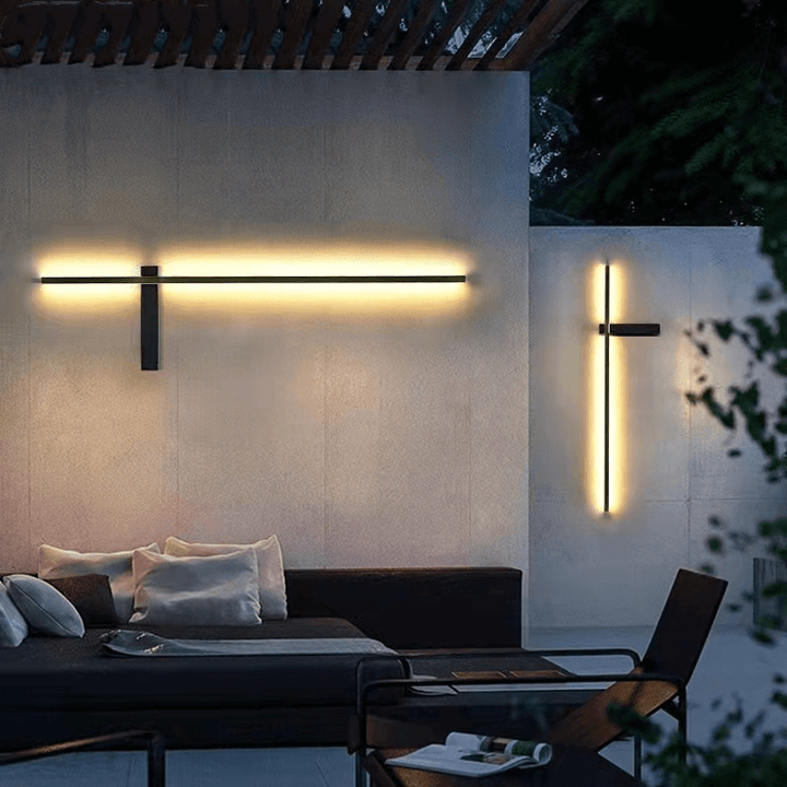 Moderne LED-utendørs vegglampe