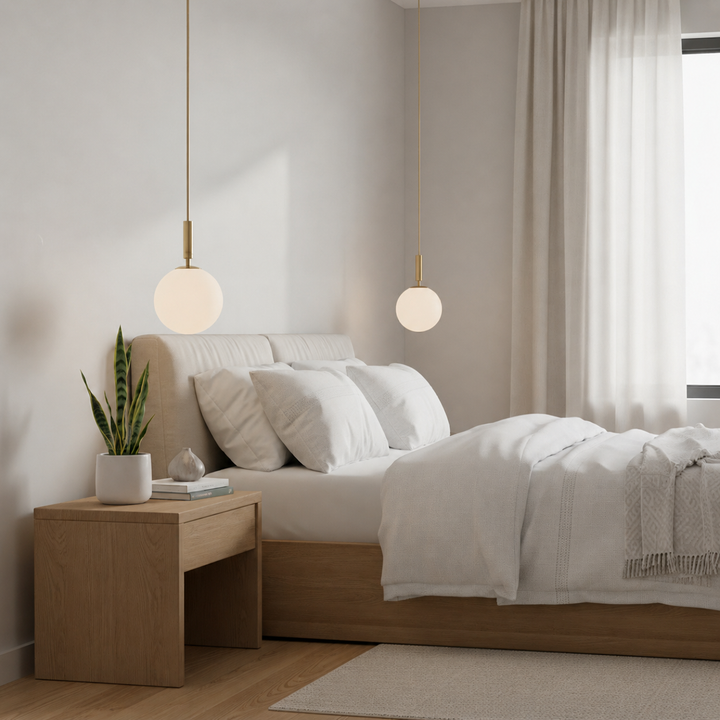 Skandinavisk gyllen taklampe