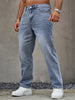 Denim Bukse med Rett Passform