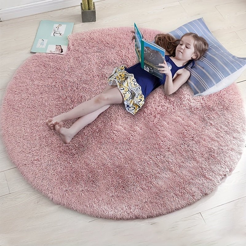 Rundt fluffy teppe - Clouda
