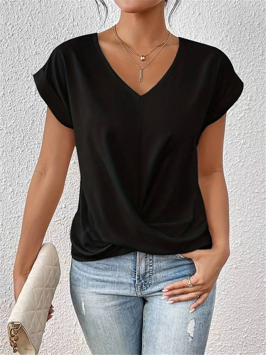Lässiges kurzärmeliges T-Shirt für Frauen