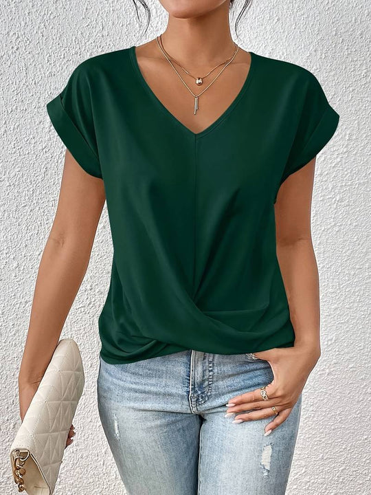 Lässiges kurzärmeliges T-Shirt für Frauen