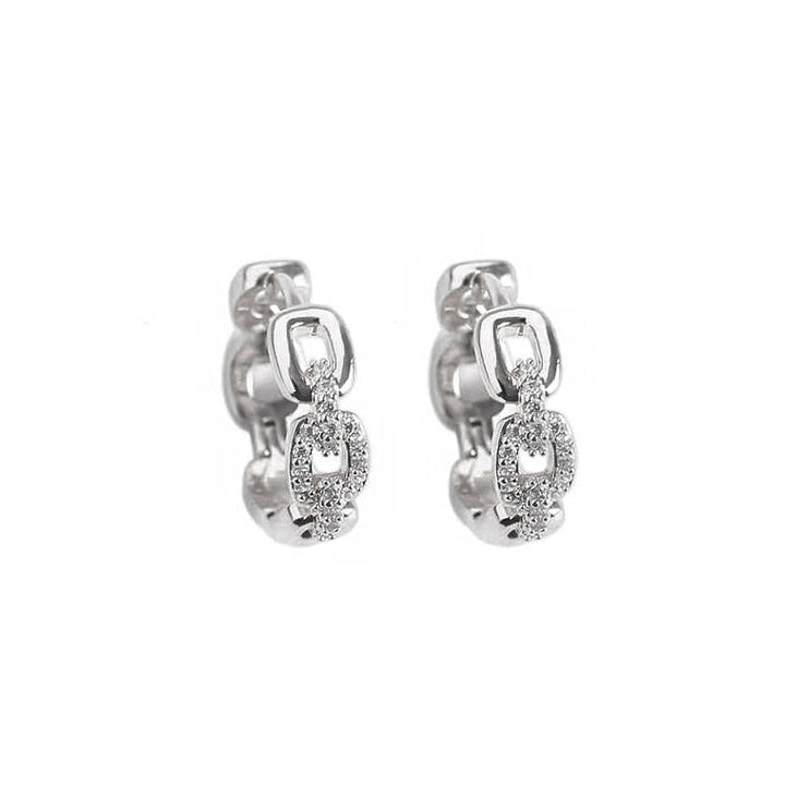 Dainty Chic Diamond-studded Earrings For The Fashion-forward