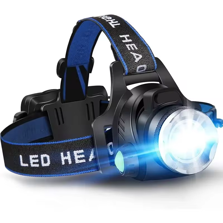 Wiederaufladbare LED-Stirnbandlampe – langlebig, wasserdicht und leistungsstark