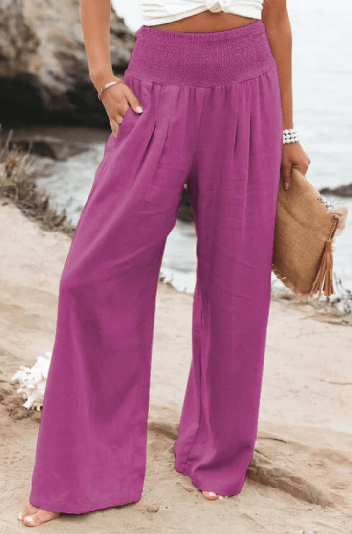 Elegant, stretchy palazzo pants for women
