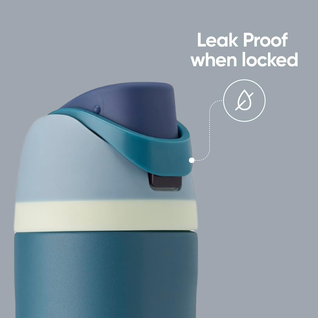 LeakProof - Isolert Vannflaske i Rustfritt Stål med Sugerør | Perfekt Hydrering