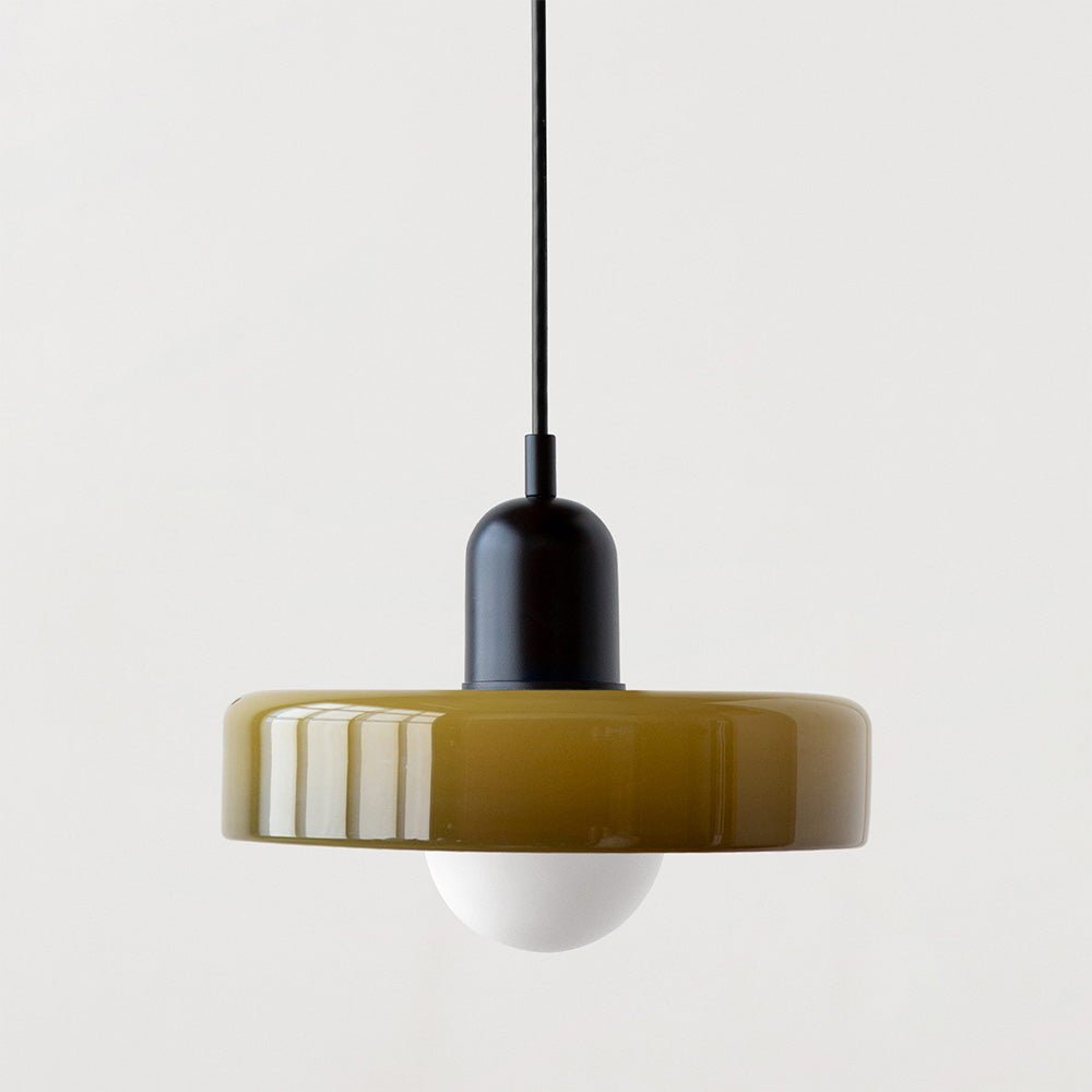 Geometrisk Bauhaus-Taklampe i Glass