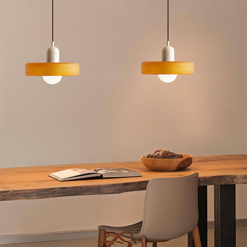 Geometrisk Bauhaus-Taklampe i Glass
