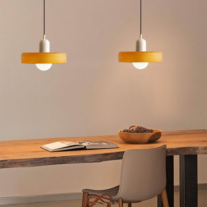 Geometrisk Bauhaus-Taklampe i Glass