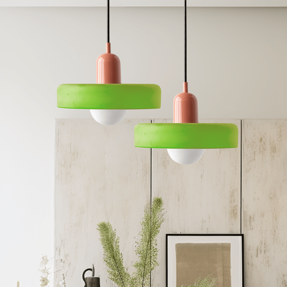 Geometrisk Bauhaus-Taklampe i Glass