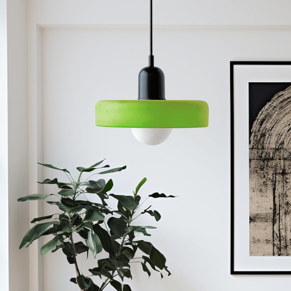 Geometrisk Bauhaus-Taklampe i Glass