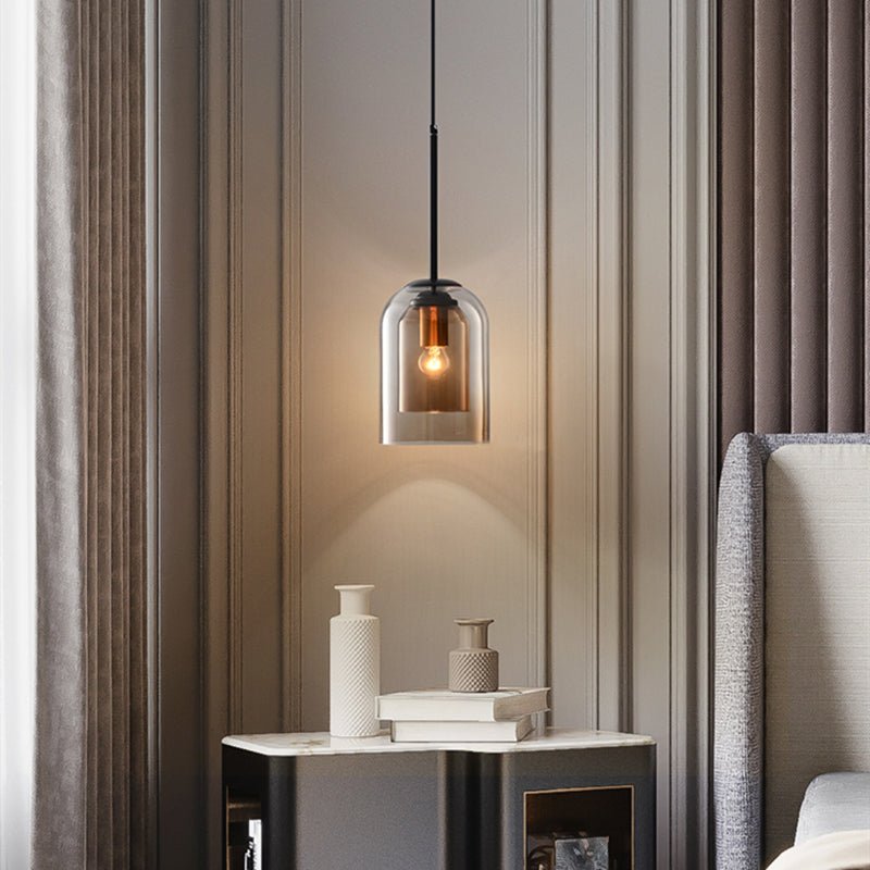Elegant lysekrone i dobbelt glass - AuraGlas
