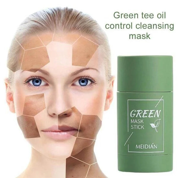 Ansiktsmaske med grønn te i stift