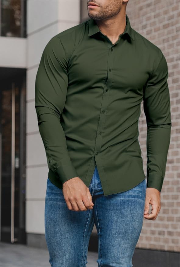 Slim fit herreskjorte for våren 2026 – krøllfri – David