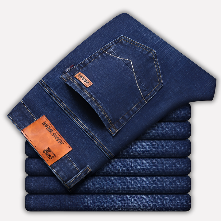 Herrejeans med rette ben – slitesterk denim