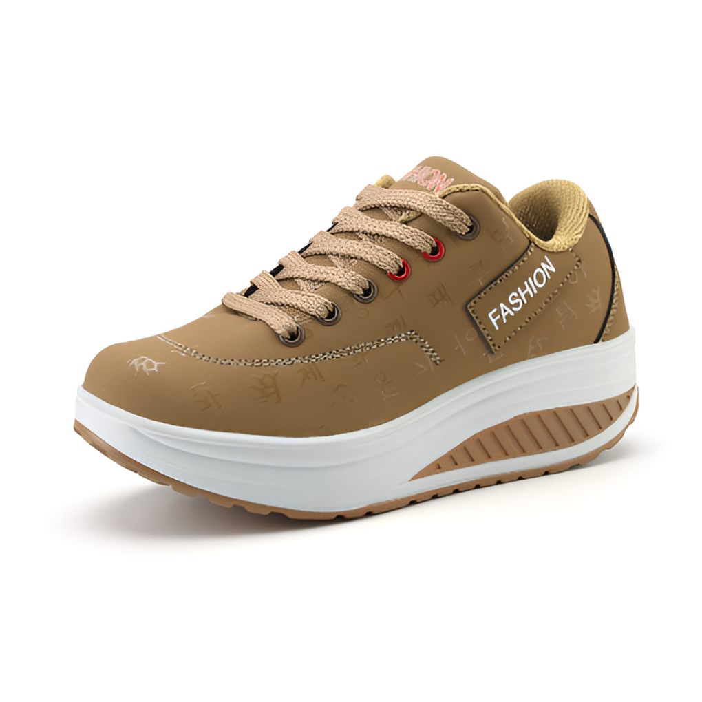 Platform shoes in PU leather for women