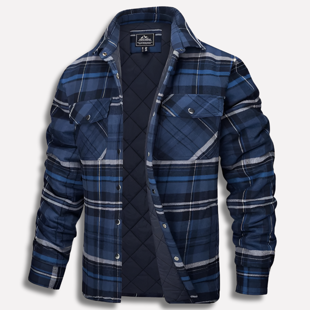 Rutete flanellskjorte i bomull – Lumberjack-stil