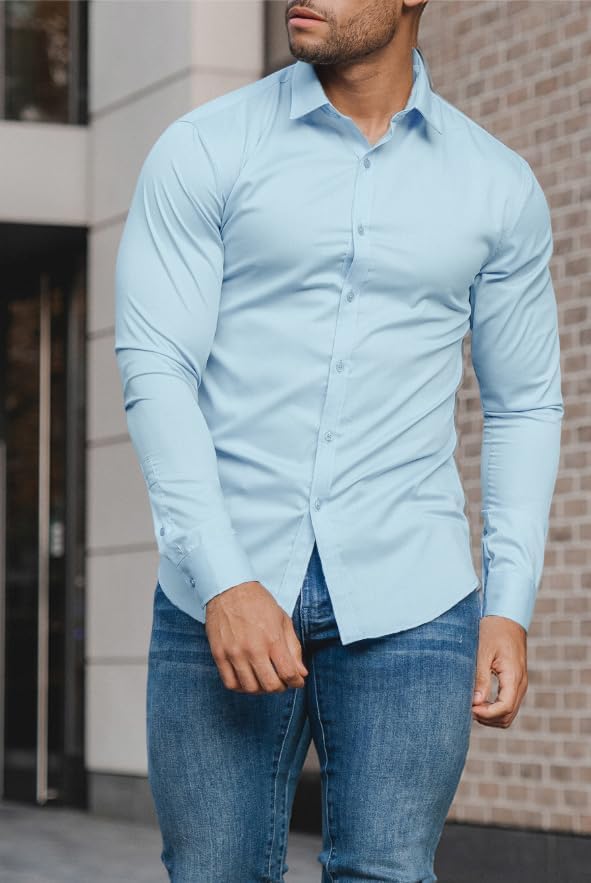 Slim fit herreskjorte for våren 2026 – krøllfri – David