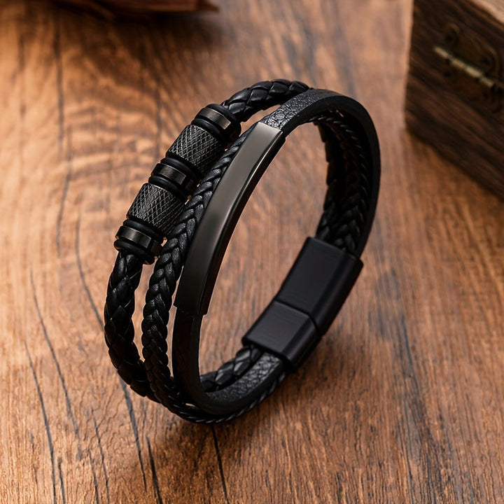 Herrearmbånd | Flettet design | Magnetisk lukking