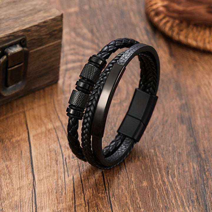 Herrearmbånd | Flettet design | Magnetisk lukking