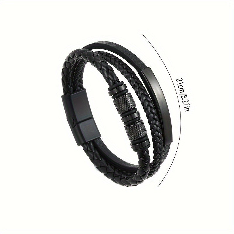 Herrearmbånd | Flettet design | Magnetisk lukking
