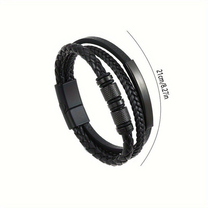 Herrearmbånd | Flettet design | Magnetisk lukking