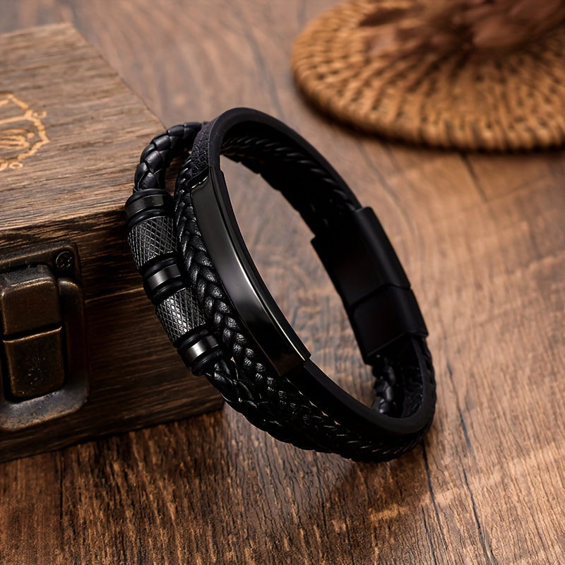 Herrearmbånd | Flettet design | Magnetisk lukking
