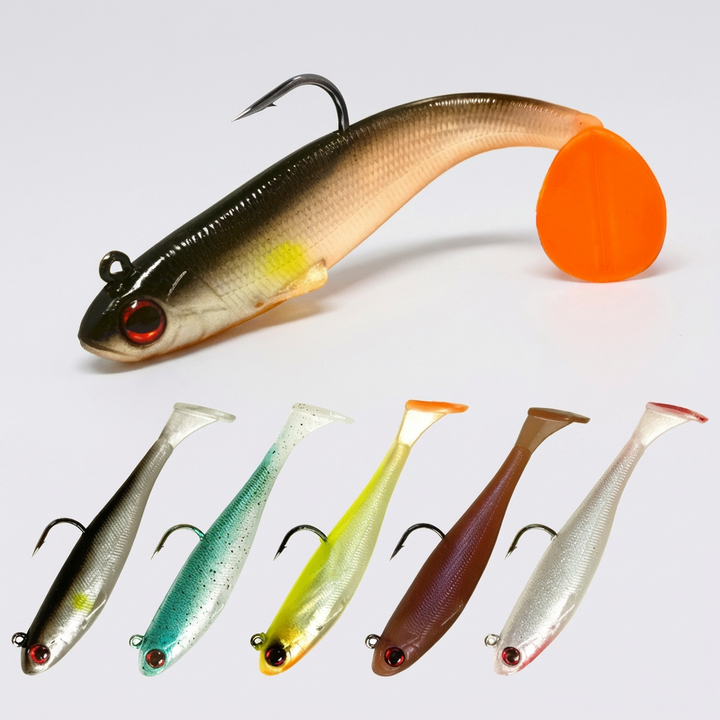 Gjedde & Bass Swimbait med Lead Jig Hode