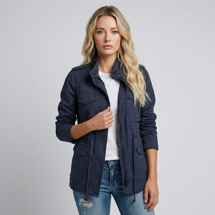 Myk denimjakke til dame