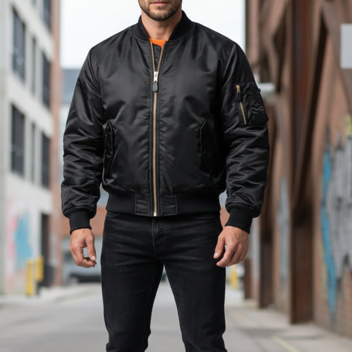 Kvinnes Unisex Klassisk Bomberjakke