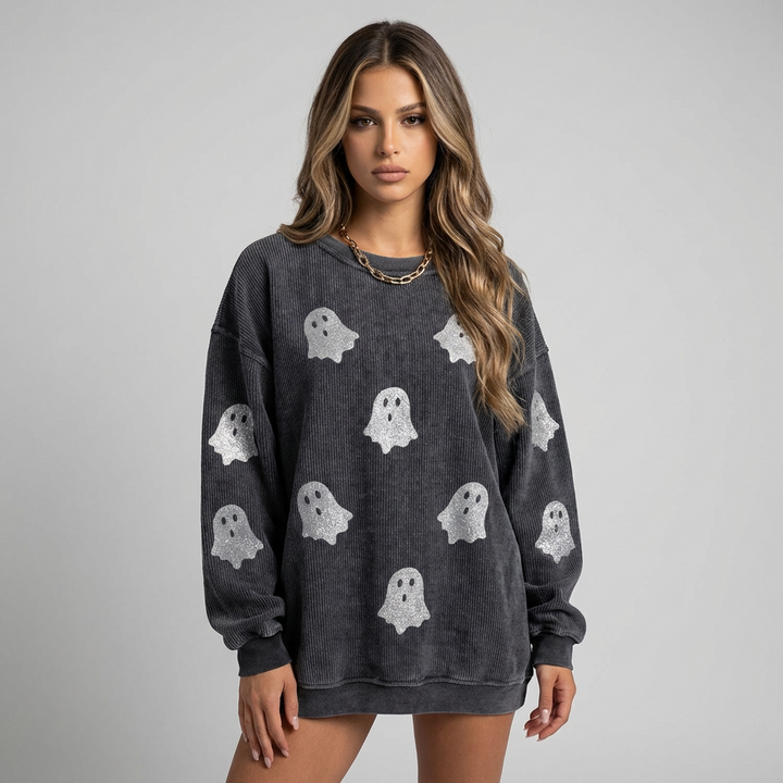 Kvinners Oversized Crewneck Sweatshirt