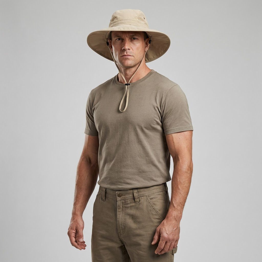 Menns UPF 50+ Bucket Sol Hatt