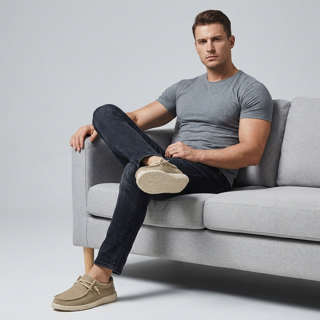 Lette slip-on-komfortsko for menn