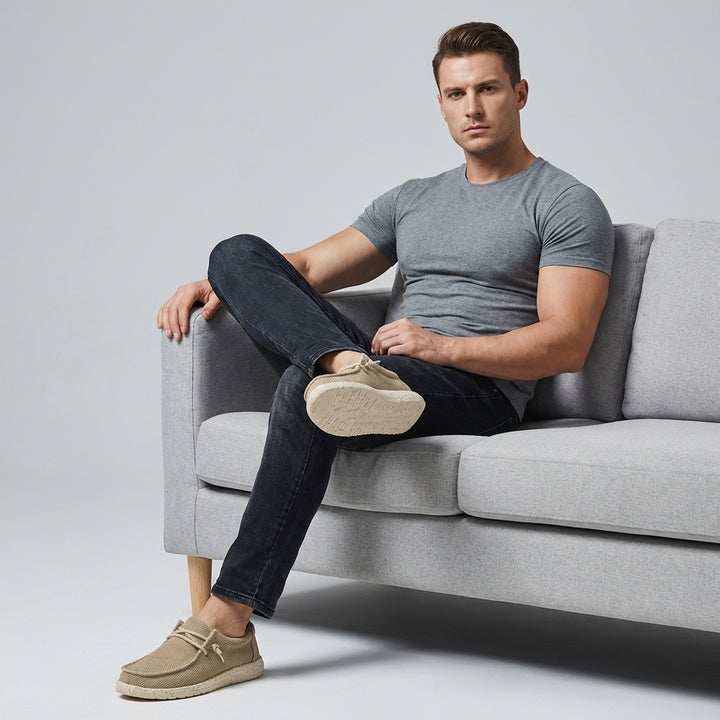 Lette slip-on-komfortsko for menn