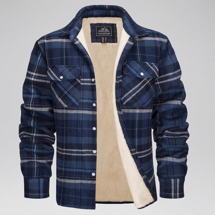 Fleece-Fôret Rutet Jakke