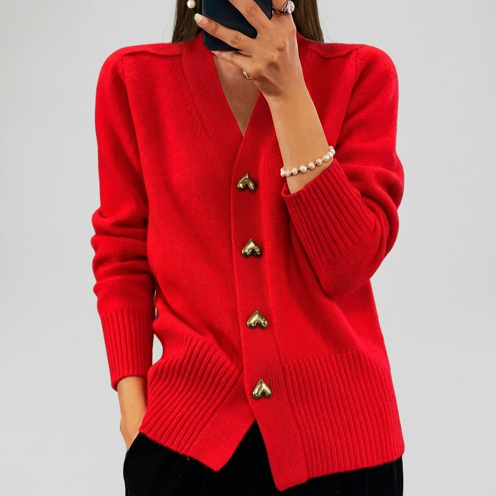 Varme, Eleganse, og Tidlaus Feminint Sjarmerende Cardigan