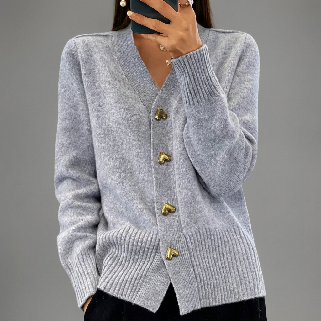 Varme, Eleganse, og Tidlaus Feminint Sjarmerende Cardigan