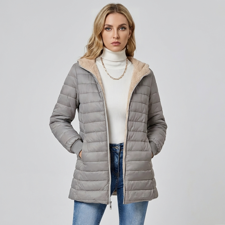 Casual Vinter Jakke for Kvinner