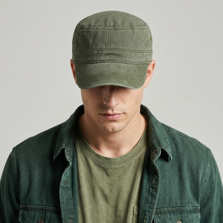 Herren Retro Army Hatt