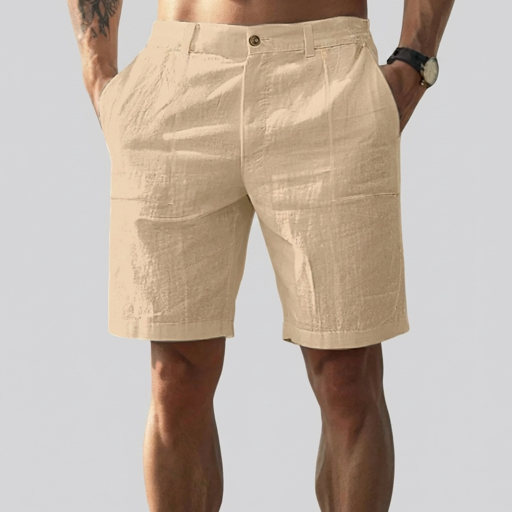 Casual Leinen Herre Shorts